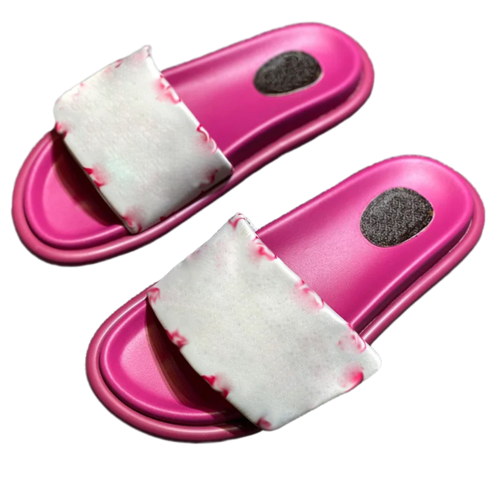 Designer Slides Women Sandals Slipper Pool Pillow Heels Cotton Fabric Straw Casual slippers for spring and autumn Flat Comfort Mules Padded Front Strap Shoe EU 35-44