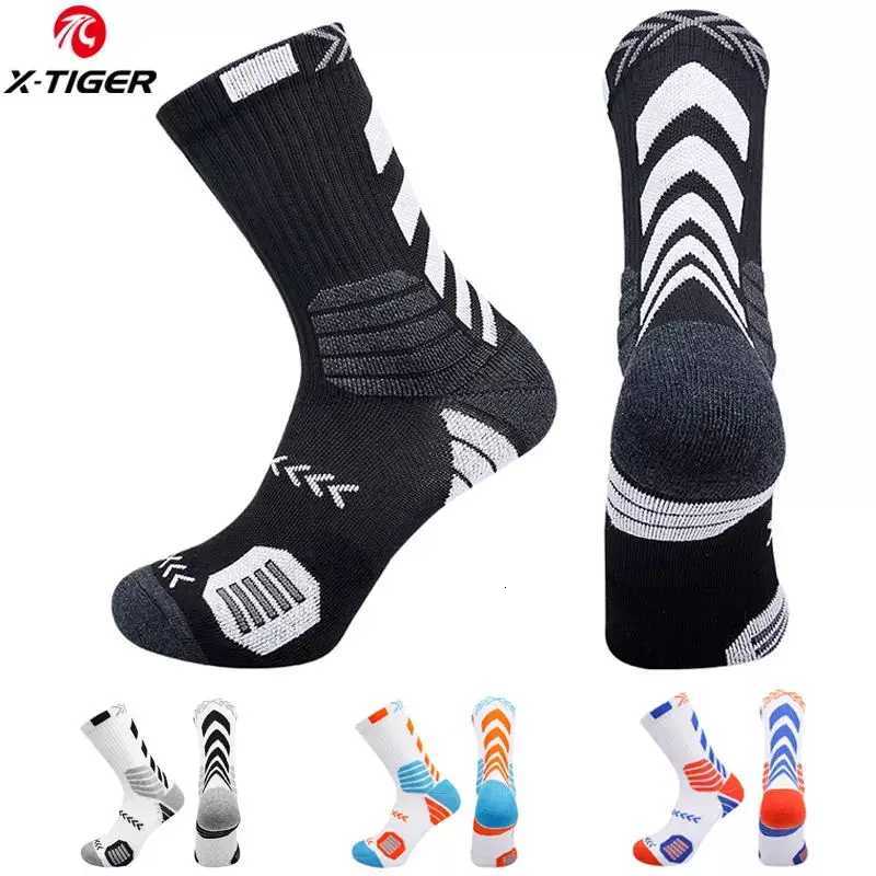 XTIGER Sports Cycling Socks Breathable Cotton Aero Socks Bicycle Sock Running Hiking Camping Football Basketball Socks UnisexW251011