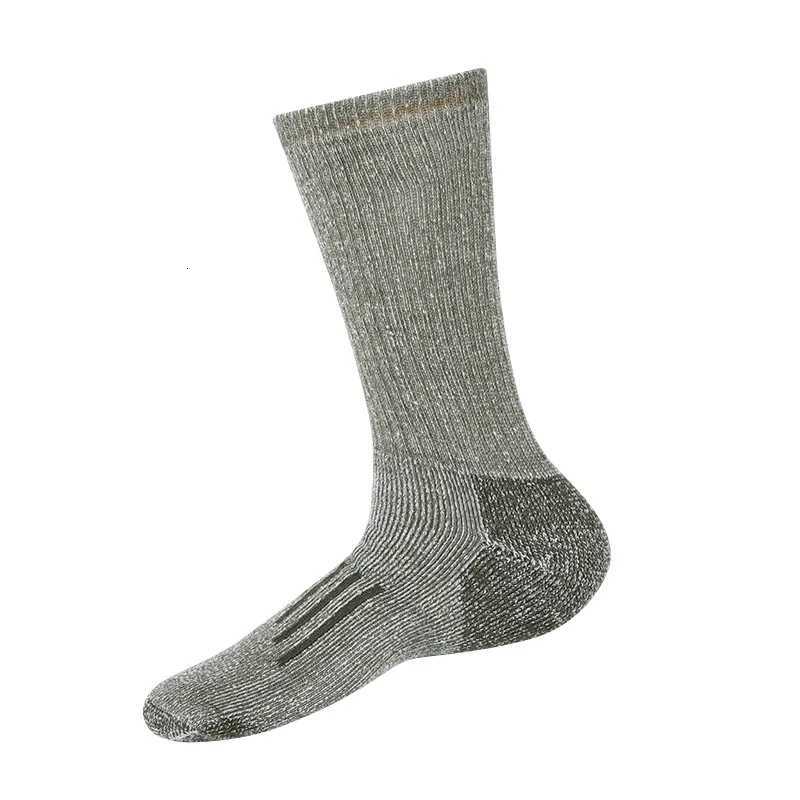Merino Wool Socks Mens Autumn Winter Thickened Thermal Socks Mountaineering Breathable Outdoor Sports Socks LargeW251011