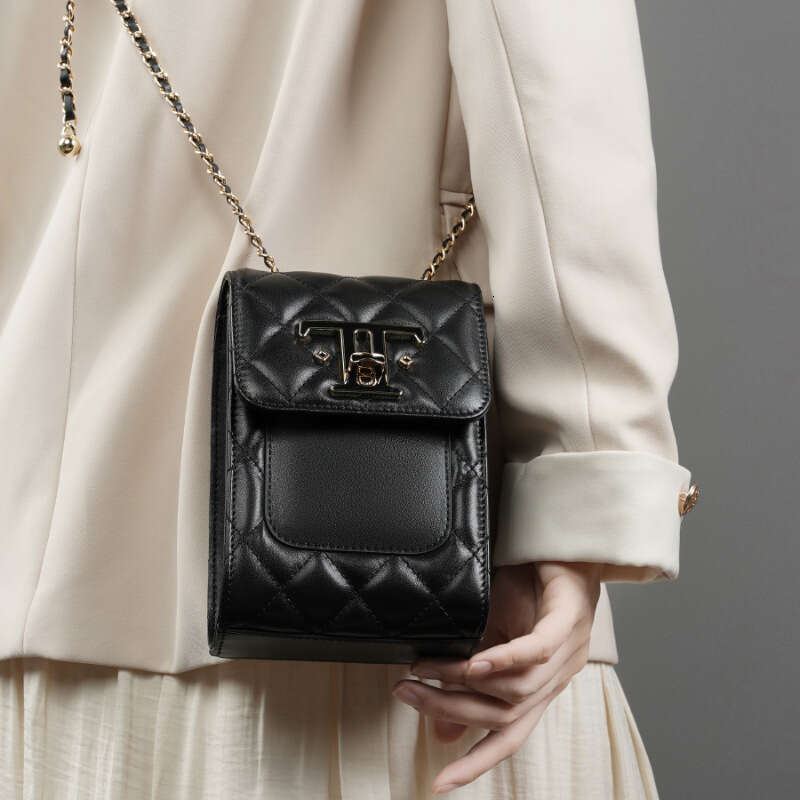 Luxury bag Autumn New Top Layer Cowhide Phone for Women Crossbody Genuine Leather Chain High end Mini Shoulder Bag