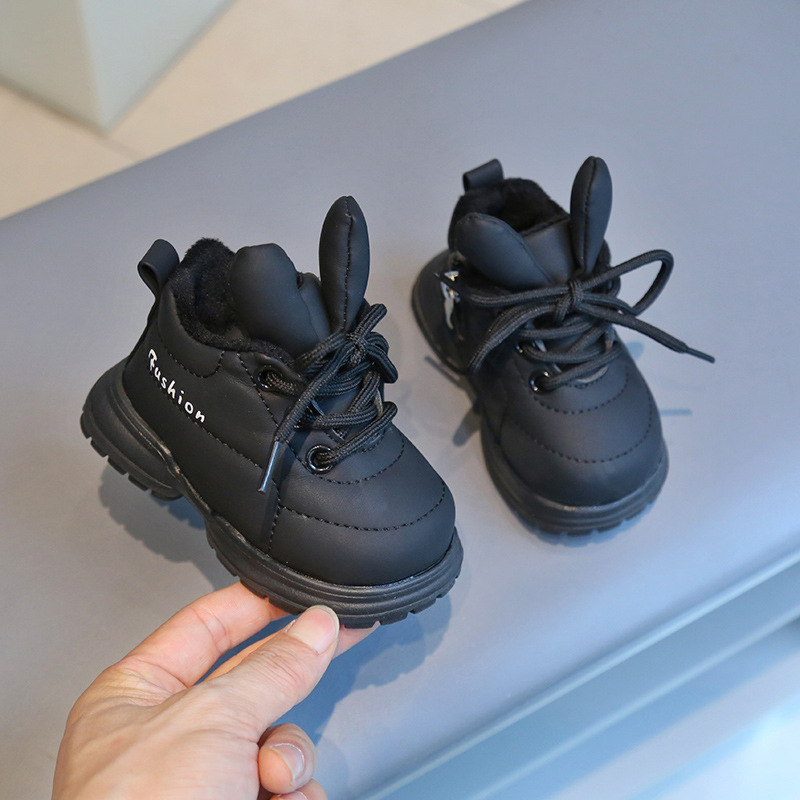 Toddler Cute Design Little Kids Warm Plush Walkfashion Infant Baby Snow Boots Shoes 15 25 Sizes 21 - 35 W dh1922389
