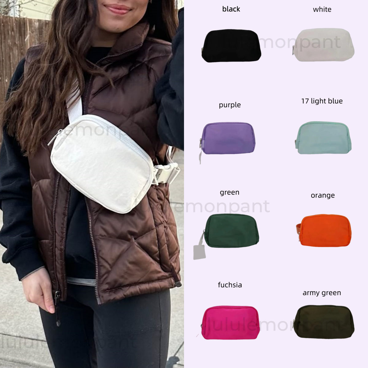 25ss 5A Fashionable Nylon Yoga New Belt Bag Bum bumbag Portable Fanny Pack for Men Women with Crossbody Strap waist everywhere classic luluity Lemonion belt bag