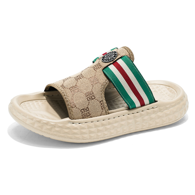 Jifffly Designer Man sandals Fashionable Classic Simple Men's air-cushioned slippers Letter Outdoor Casual Flat Bottom Slide Sports beach sandals