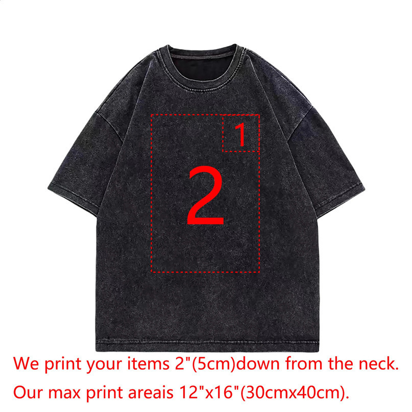 Custom washed Tshirt made of 100% pure cotton for men and women with personalized n printing your pos 250113
