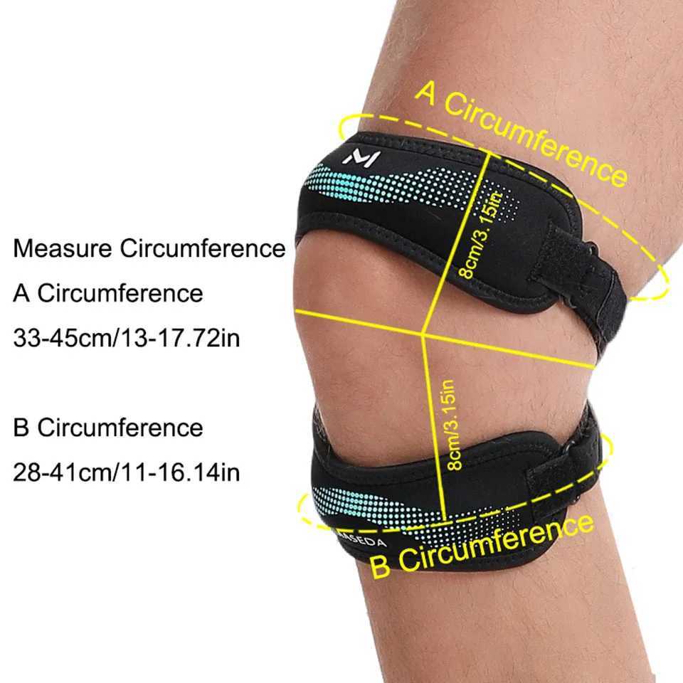 GTUBIKE 1PCS Upgraded With Double Patella Straps Anti Slip Silicone Sports Knee Pads That Are AdjustableStableShockAbsorbing C251011