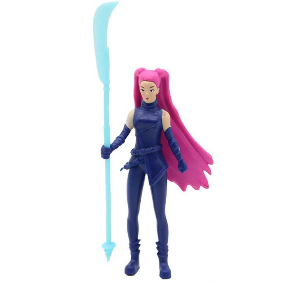 5pcsSet Kpop Demon Hunters Action Figure Toy Derpys Tiger Rumi Mira Zoey Sussy Figurine Doll For Fans GiftJ251011