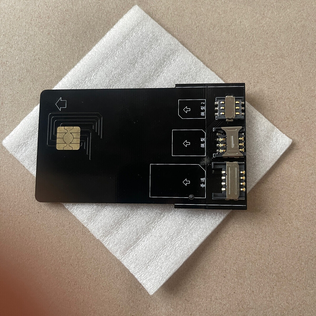 Gold plating process 4G5GsmartcardNONASIM contact smart card adapter card multi frequency compatibility