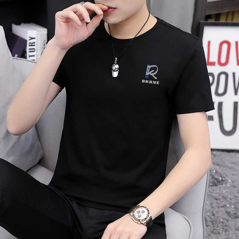 Modal Short Sleeve T-shirt For Men Designer Hoodie Summer Designer Shirt Trendy Brand New Quick-dry High-end Slim Fit Round Neck Trendy Brand