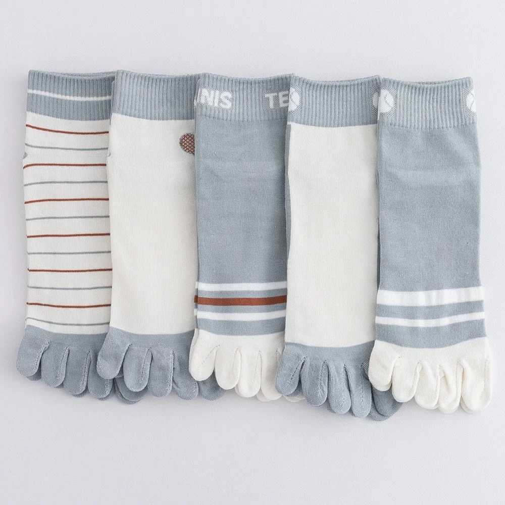 5 Pairs Men Toe Socks with Separate Fingers Spring Summer Slipper Ankle Socks High Quality Cotton Five Finger Socks SportsW251011