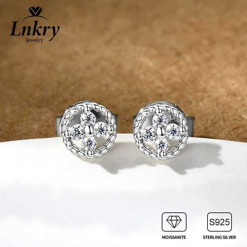 Lnkry Pass Diamond Test D004CT Moissanite Earring 925 Sterling Silver Cute Mini Flower Stud Earrings For Wen Girls Jewelry X251011