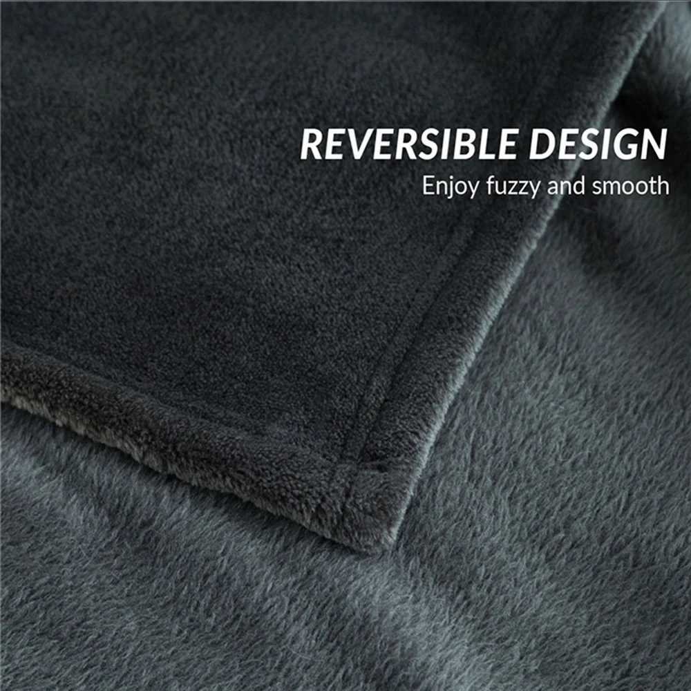 Spring Winter Flannel Blanket Fluffy Warm Soft Sofa Cover Bedspread Solid Blue Black Coral Fleece Plush Blankets For Beds C251011