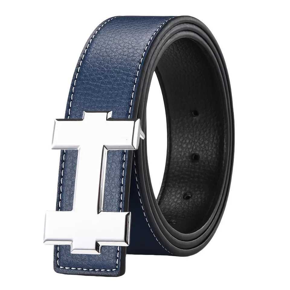 33cm Fashion Casual Belt with Silver Smooth Buckle Designer men belt HighQuality Unisex Fit Perfect for Jeans Workwear Z251011