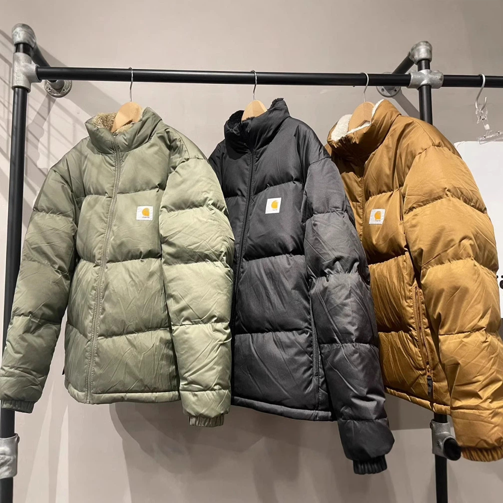 Men's Down Coat Designer Jacket Winter Embroidered Hooded High Quality Reversible Outwear fashion Brand Warm Cotton Padded Jacket