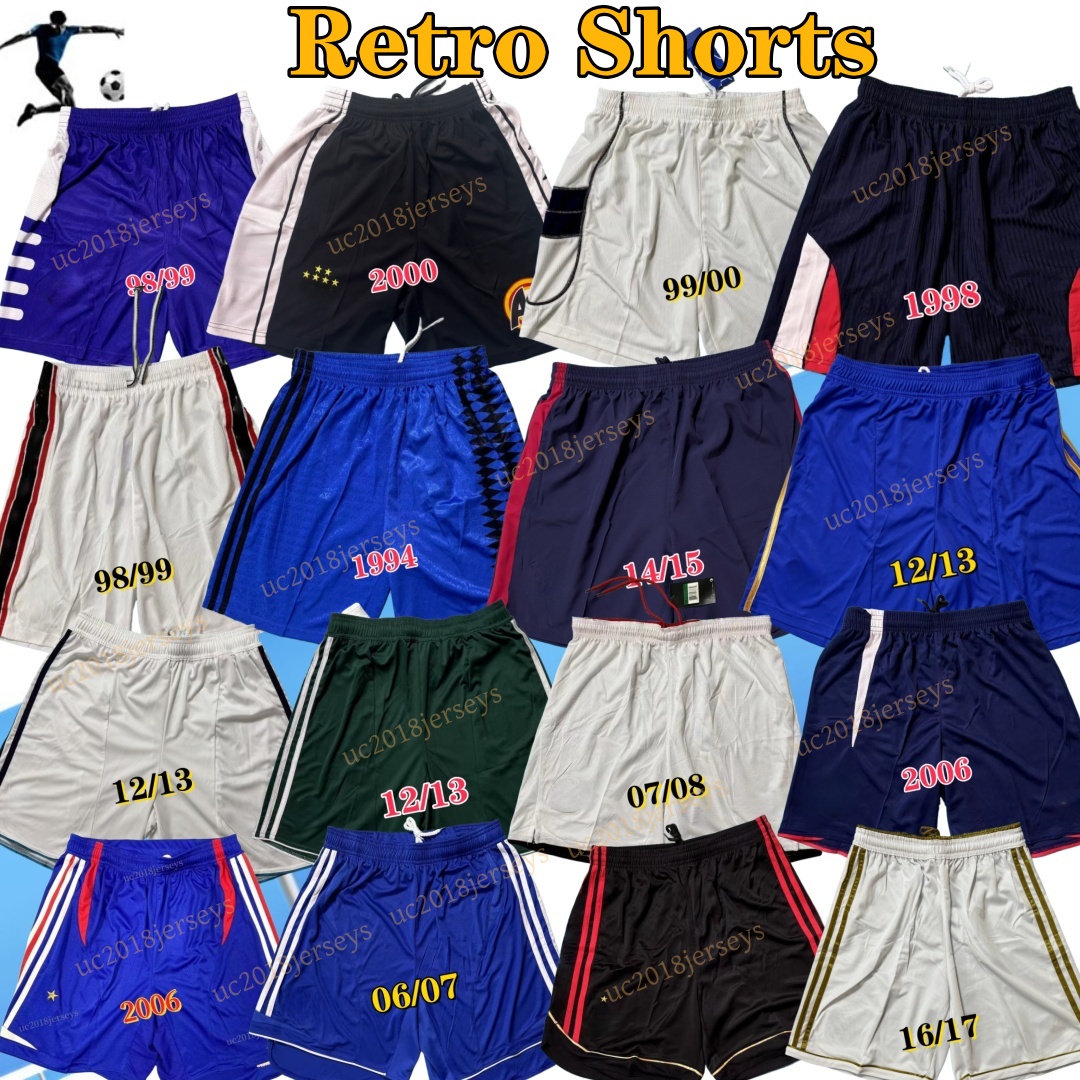 Retro Soccer Shorts ZOLA TORRES TERRY KAKA PIRLO club ZIDANE RAUL UK FR National Team Shorts all team home away Football Shirt