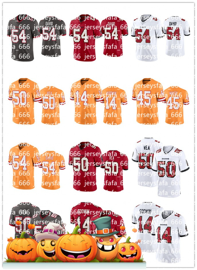 Mike Evans 6 Baker Mayfield Bucky Irving 2 Emeka Egbuka Lavonte David Antoine Winfield Jr Cade Otton Sean Tucker Sterling Shepard Emeka Football NFL Buccaneer Jersey