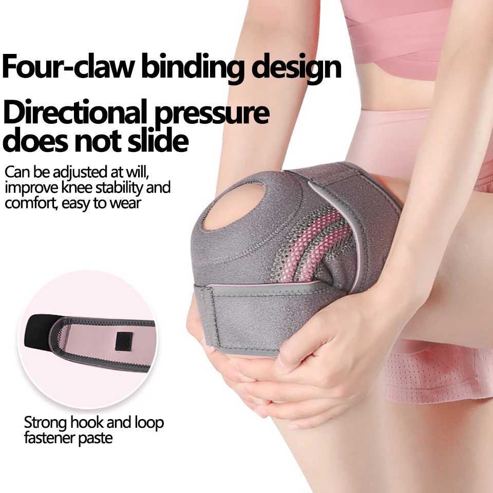 1Pc Adjustable Knee Pads Patella Brace Kneepad EVA Spring Basketball Running Compression Knee Support Sports Volleyball Tennis C251011