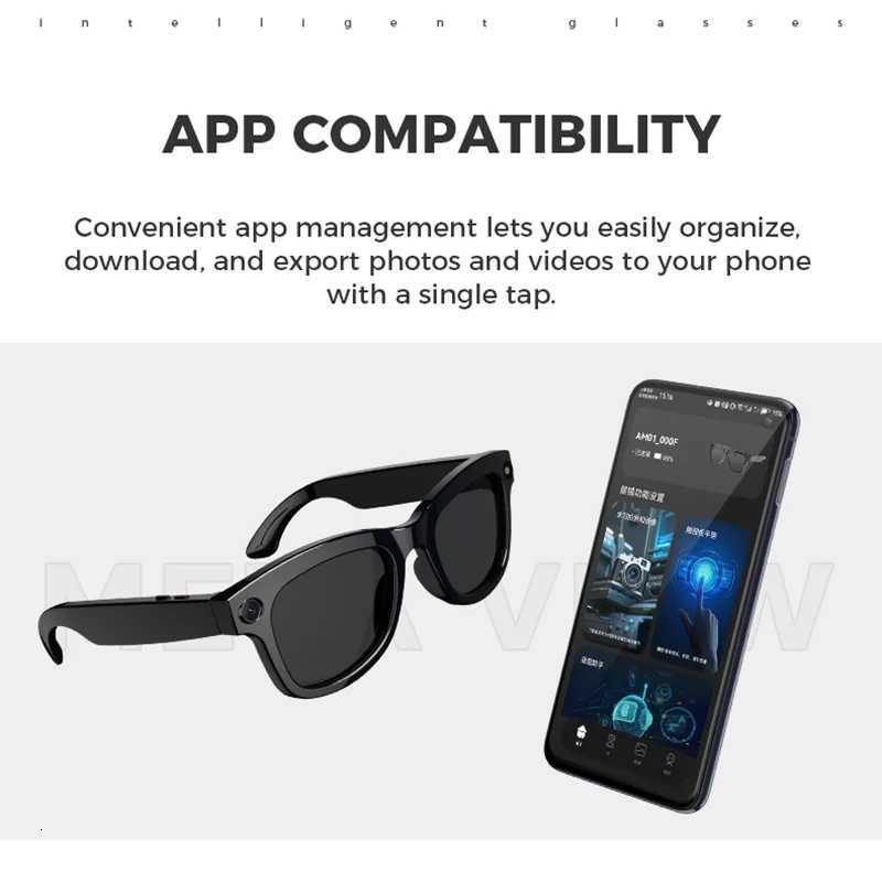 New Technology Bluetooth Call Smart Glasses 2025 Video Recording Camera Sunglasses VR Headset AI Translation Lens for Man Woman X251011