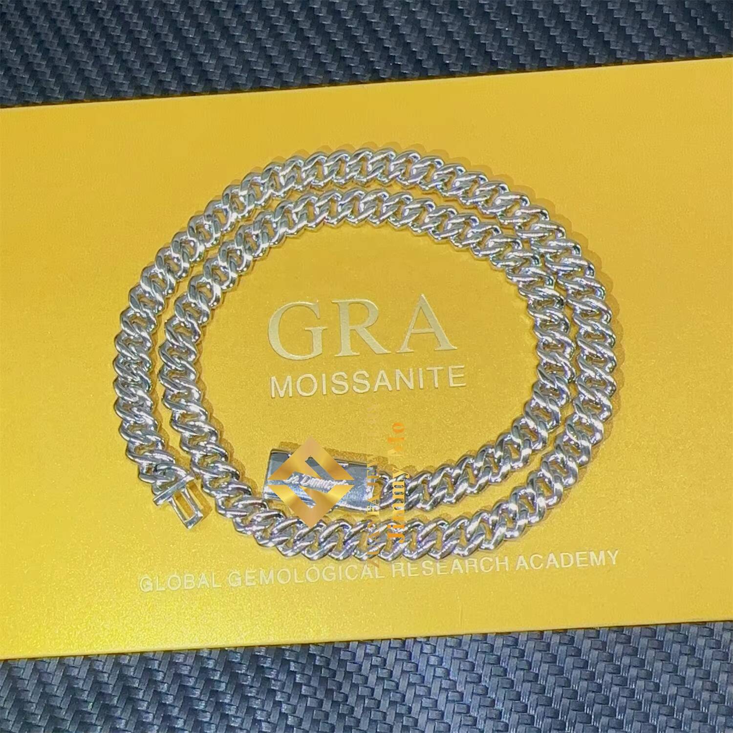 Hot Selling Pass Diamond Tester 8mm Two Rows Pass Diamond Tester Iced Out Hip Hop VVS1 Moissanite Cuban Link Chain Necklace