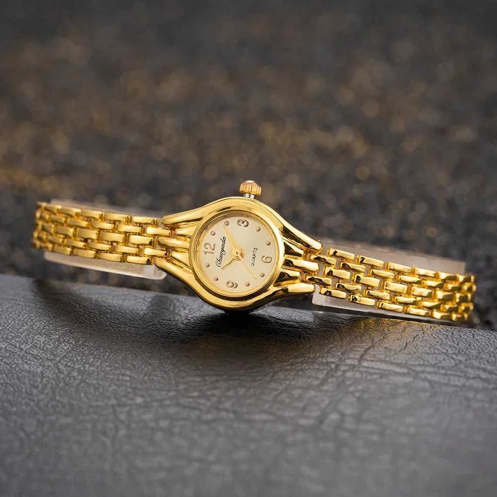 Womens Gold Bracelet Watch Fashion Elegant Small Dial Alloy Quartz Wristwatch Woman Luxury Ladies Watch Clock Gift Reloj Mujer Y251011