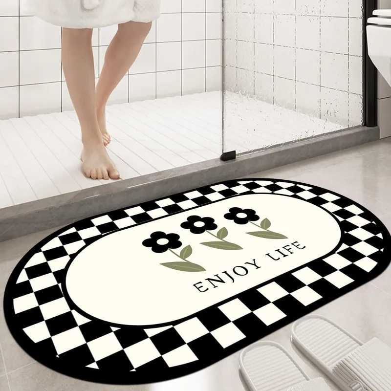 VIKAMA French Printed Carpet Bathro Absorbent Diat d Floor Mat Door Mat Antislip Foot Mat He Decoration H251011
