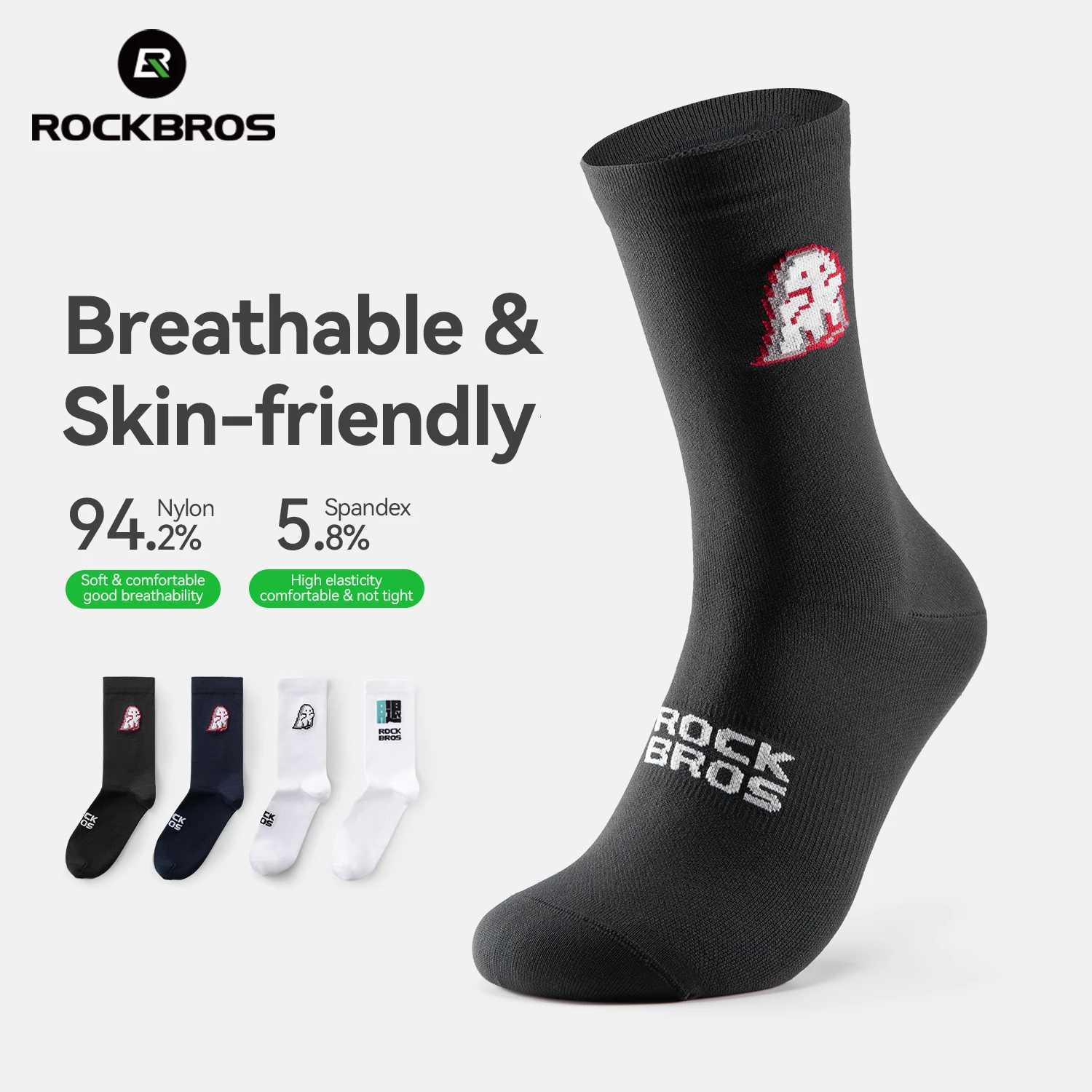 ROCKBROS Cycling Socks Breathable nylon Nondamp Socks Skinfriendly Bike Sport Socks Outdoor Moistureabsorbing SocksW251011