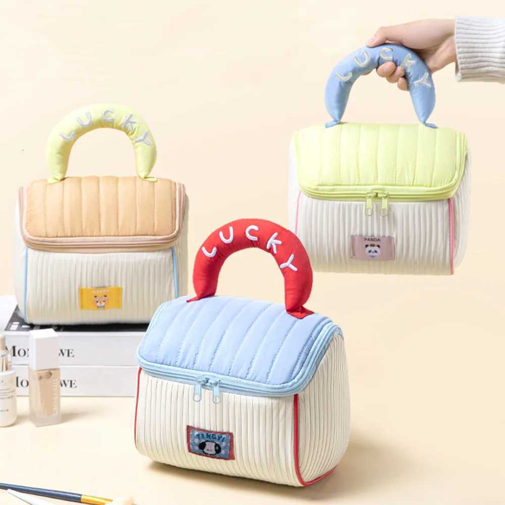 Lovely House Makeup Bag Large Capacity Toiletry Bag Handheld Cosmetic Bag Skincare Storage Bag Travel W Bag for Wan D251011