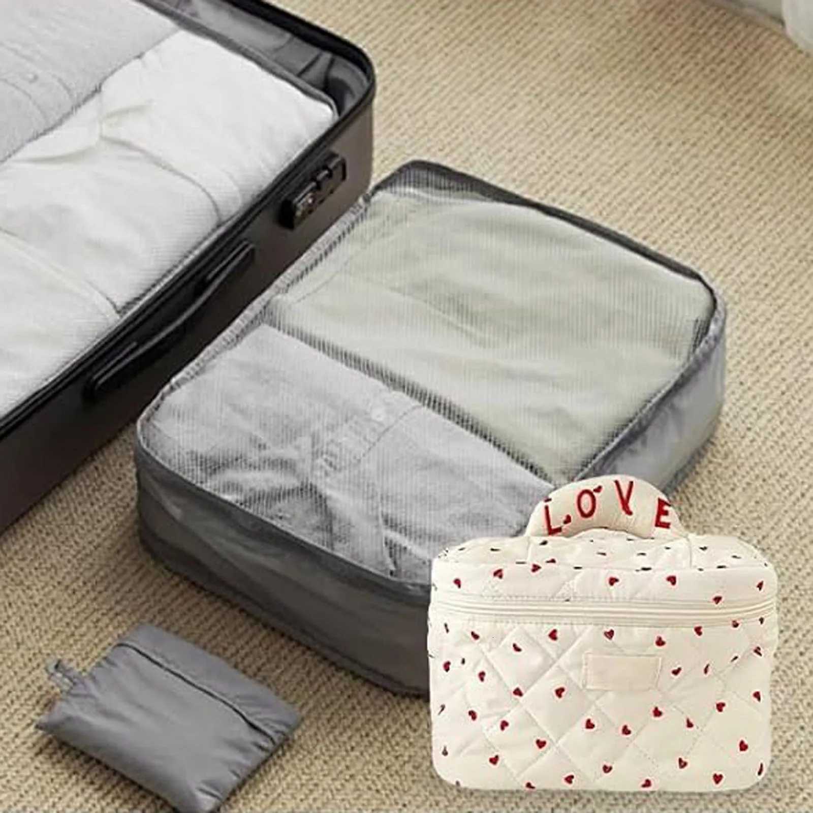 Travel Makeup Bag Handbag Mtifunctial Cosmetic Bag Print Large Capacity Portable Large Capacity Toiletries Storage Bag D251011