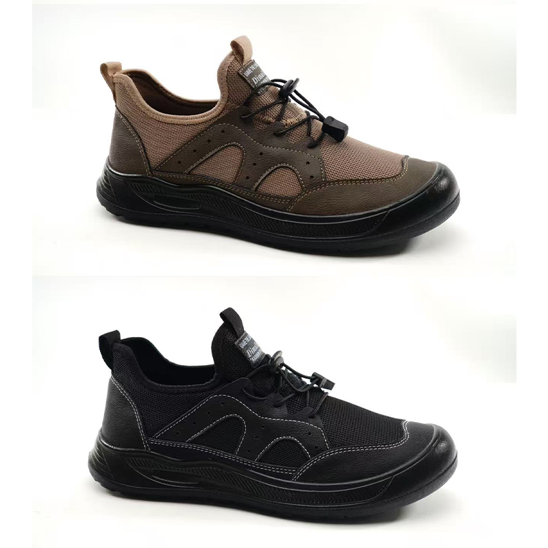 Breathable Mens Casual Hiking Shoes - Non-Smelling Mesh Footwear with Comfort Soft Sole