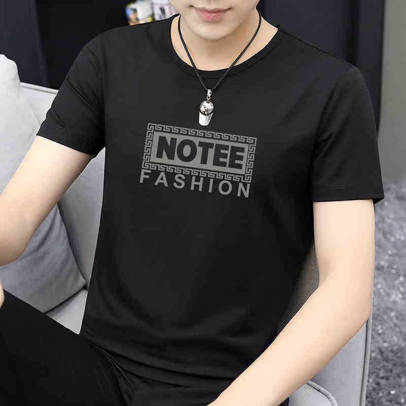 Modal Ice Silk T-shirt Men's Short Sleeve Summer Designer Shirt Quick-dry Cool Breathable Half Sleeve Designer Hoodie Top Trendy Versatile