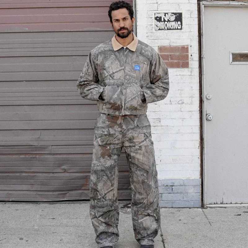 retro Camo Hoodie for Men y2k Goth Harajuku Fashion Leopard Print Python Sweatshirt couple loose High Strt hoodie L251011QAJI