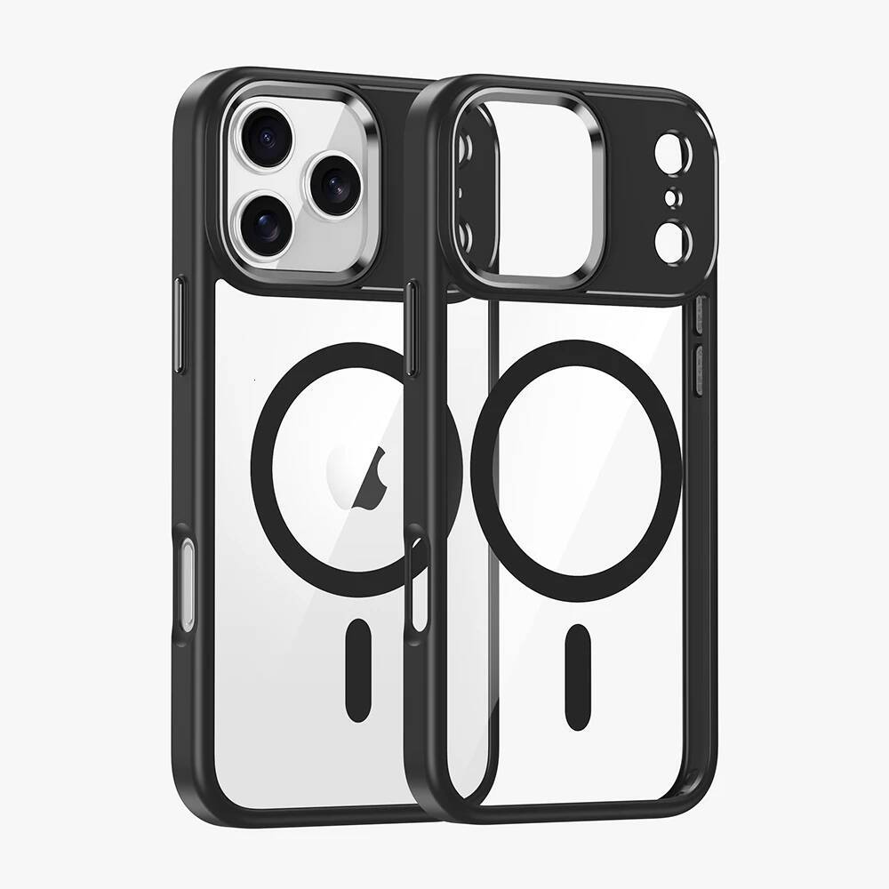 HD Transparent Shockproof Bumper Case iPhone Air 17Pro 17 Pro Max For Magsafe Magnetic Wireless Charge Back Cover