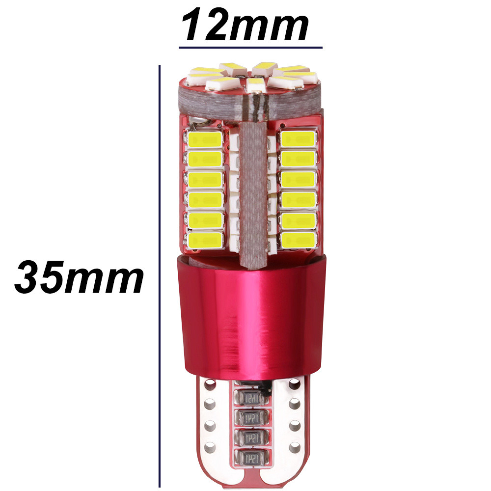 a pair Headlight outline t10 daytime running light driving constant current 3014 57SMD decoding infinite LED car width indicator light