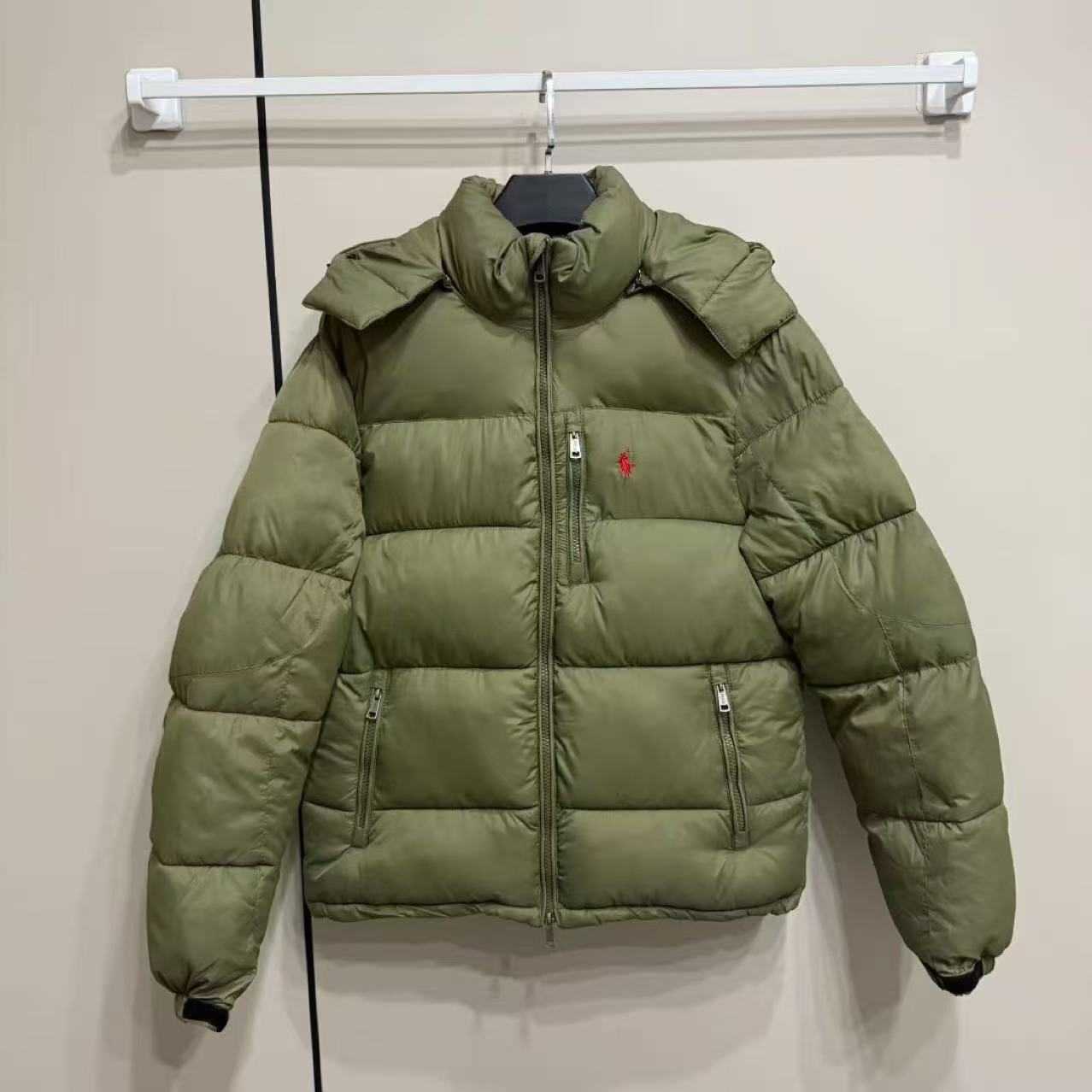 Version Horse Embroidery Unisex Hooded Thickened Windproof Waterproof Warm Cotton Jacket 3 L2510117MIB