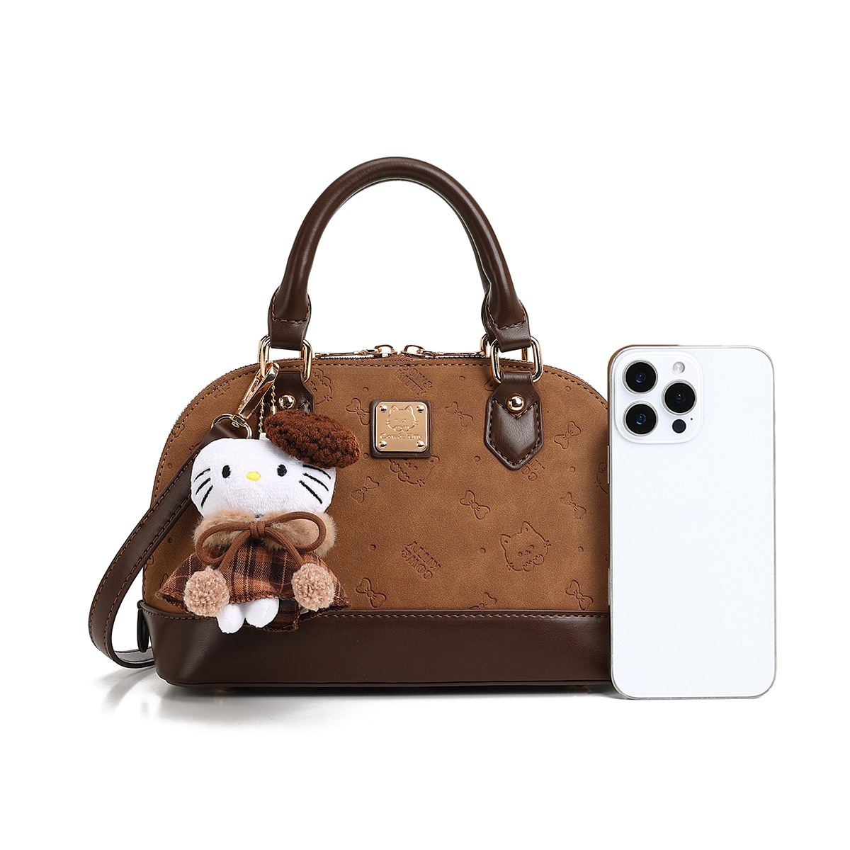 Cow & Kitty designer bag hot free shipping 2025 New Printed Shell Bag Versatile Trendy Cute Handbag for woman