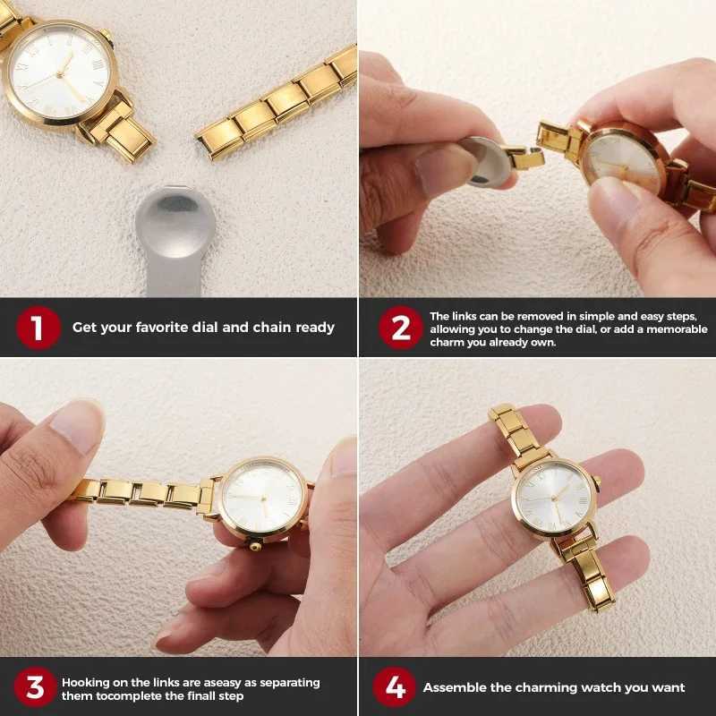 1PC High Quality Men Womens Stainless Steel Round Simple Watch Bracelet Bangle For Friend Wife Birthday Gift DIY Jewelry Y251011