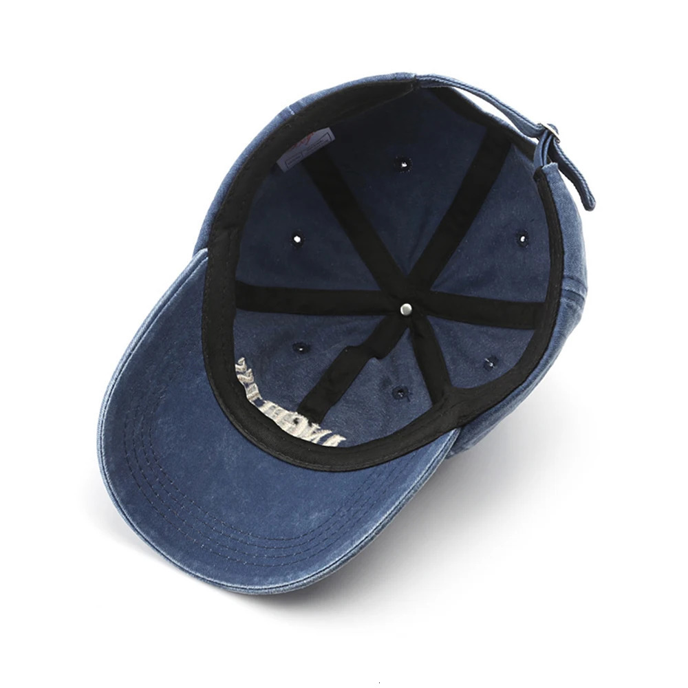 FS Winter Blue Green Denim Caps For Men Women Vintage American Street Hip Hop Baseball Cap Trucker Hats Casquette Femme 250925