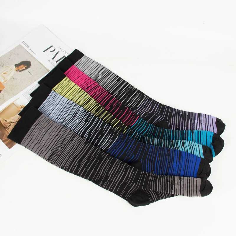 Unisex Compression Socks Stockings Best Nurses Hiking Travel Flight Socks Running Fitness SocksW251011