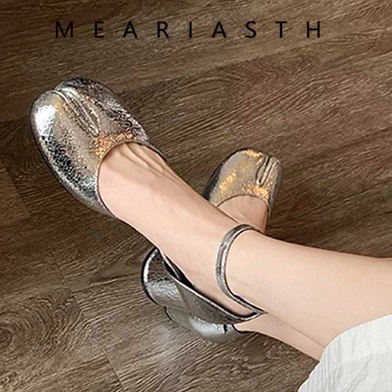 2025 Woman 6cm High Heel Split Toe Tabi Shoes Solid Colors Female Shoes Ballet Dress Comfortable Retro Mary Janes Summer SandalsXJ251011