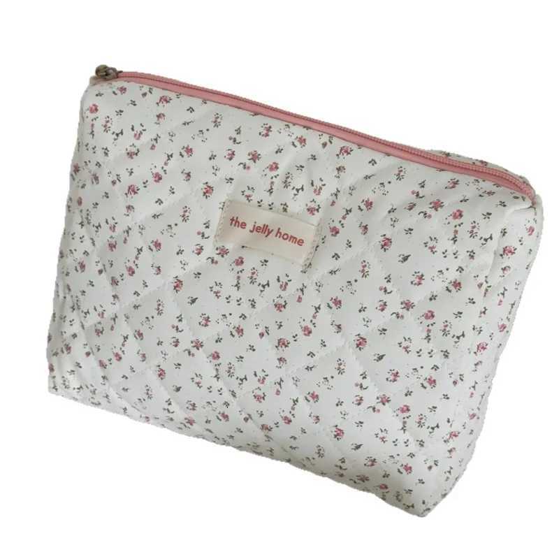 1pc Rose Makeup Bag Large Capacity Travel Cosmetic Case Waterproof Toiletry Pouch Cute Floral Ins Wens Beauty Organizer D251011