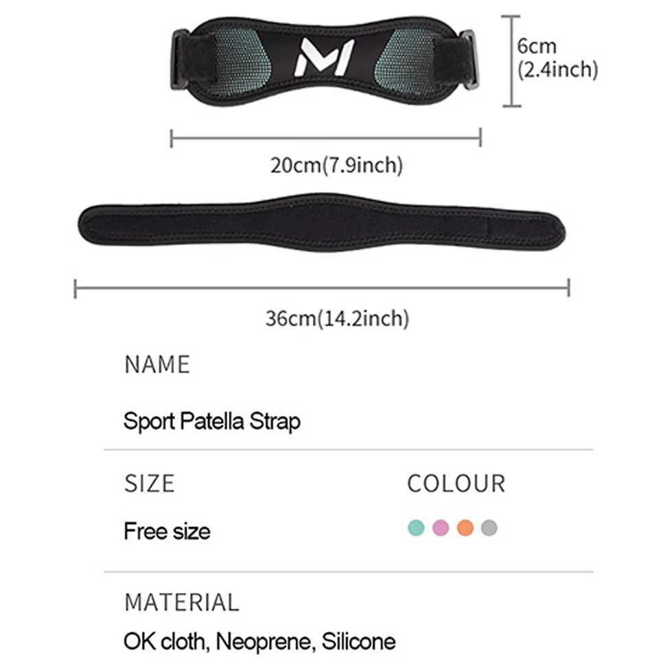 GTUBIKE 1PCS Adjustable Knee Patellar Tendon Support Strap Band Knee Support Brace Pads for Running basketball Outdoor Sport C251011