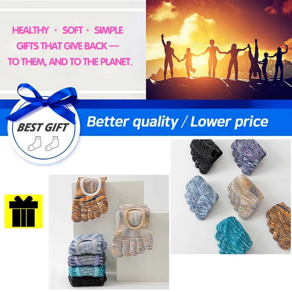 1Pair Professional Split Toe Pilates Socks Ventilated Arch Support Thin Summer Socks NonSlip Breathable for Barefoot ExercisesW251011