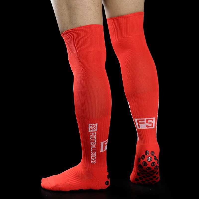 New Long FS Soccer Socks Men Women Sports Round Silicone NonSlip Grip Football SocksW251011