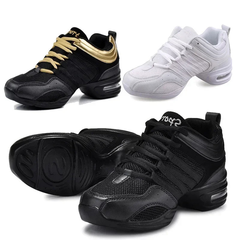 Womens Dance Shoes Soft Outsole Woman Breath Jazz Hip Hop Shoes Sports Sneakers Ladies Girls Modern Jazz Dancing Shoes 251008
