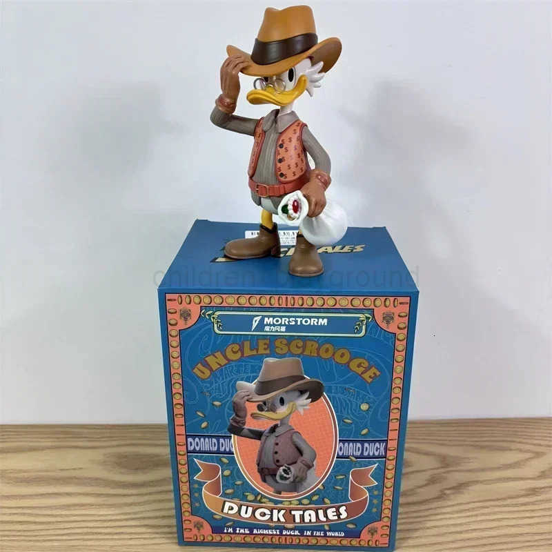 Disney Donald Duck Scrooge Mcduck Cowboy Mcduck Figure 15cm Explorer Anime Desktop Decoration Peripheral Model Toy Children Gift H251011