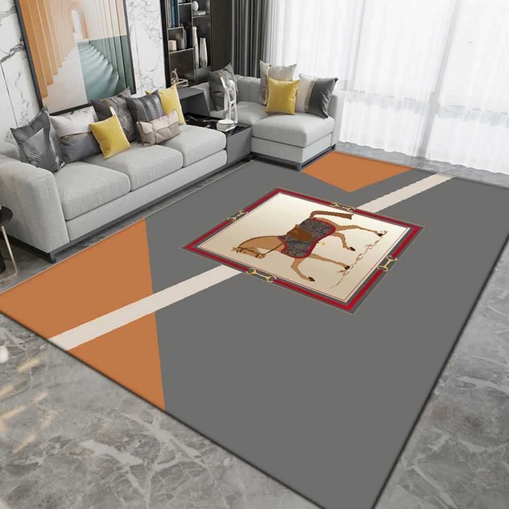 Timeless Large Luxury Design Nordic Horse Living Ro Sofa Carpet Lounge Area Rug for Bedro Rug Modern Mat He Decor H251011