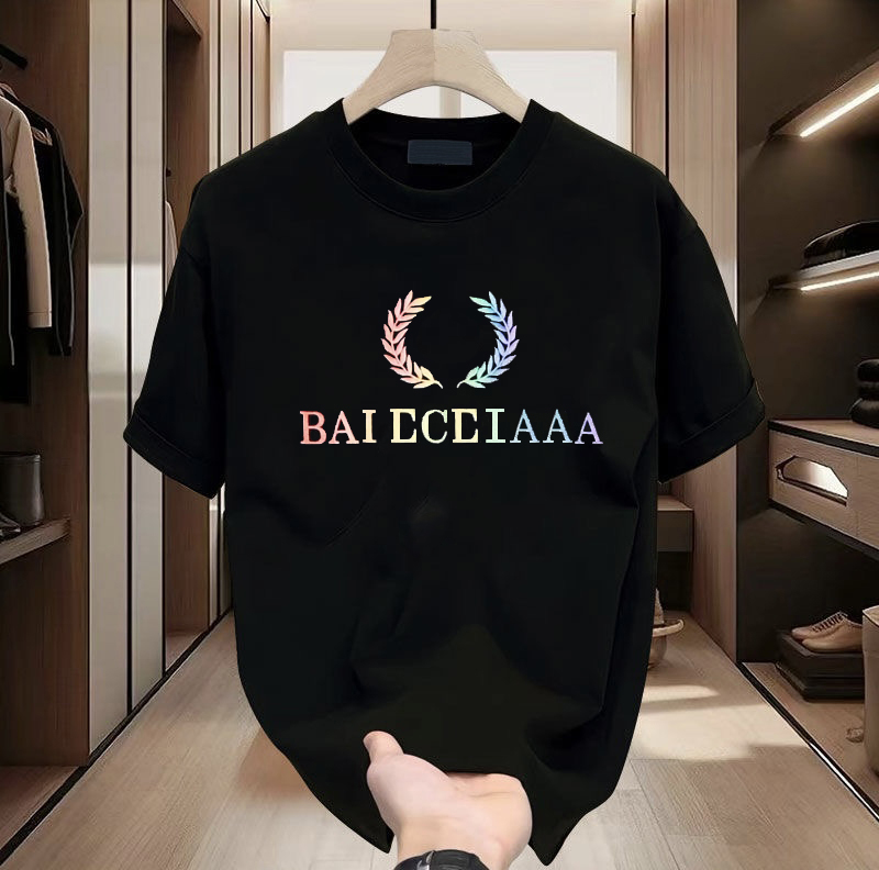 Summer Parisian brand designer T-shirts: Men's fashion casual round-neck short-sleeved cotton T-shirts, women's fashion short-sleeved T-shirts