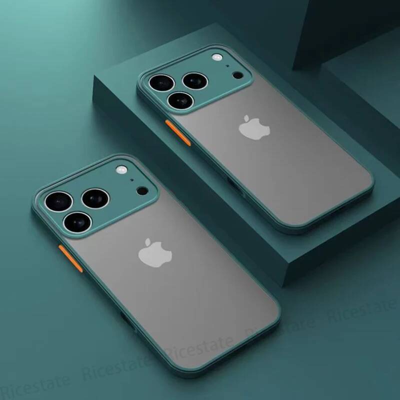 New Armor Bumper Shockproof Phone Case For Apple iPhone iphone17 Pro Max 17Pro 17 Air Silicone Hard Cover Capa