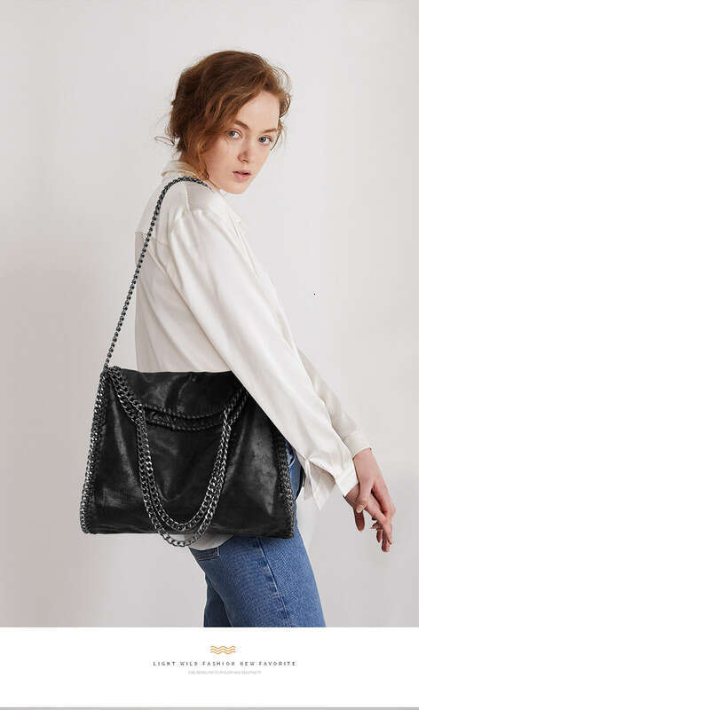 Women Handbag Large Capacity Handbag Vintage Bags New Large Stella Stack Chain Portable Shoulder Women S Bag European And American Fashion