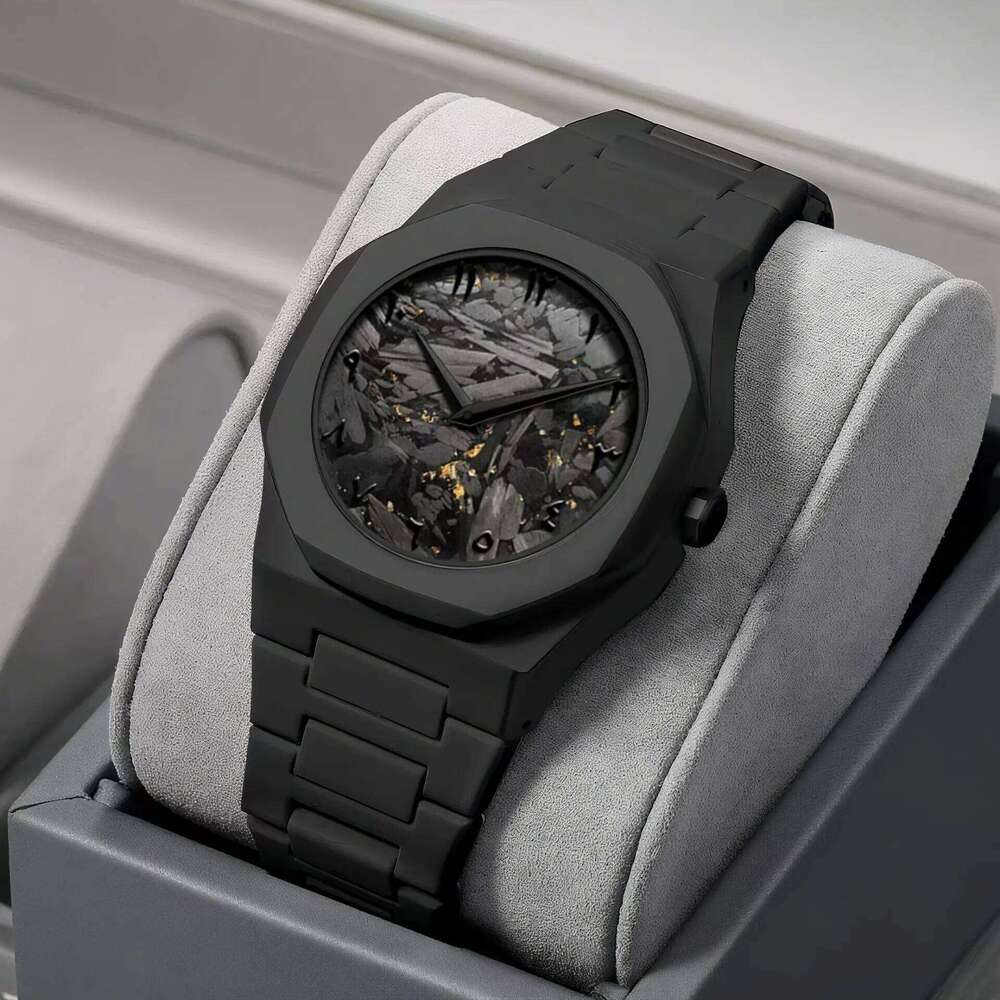 Smart Watches fashion men's watch simple black men's quartz watch Arabic numeral casual oil dripping strap Wearable Technology