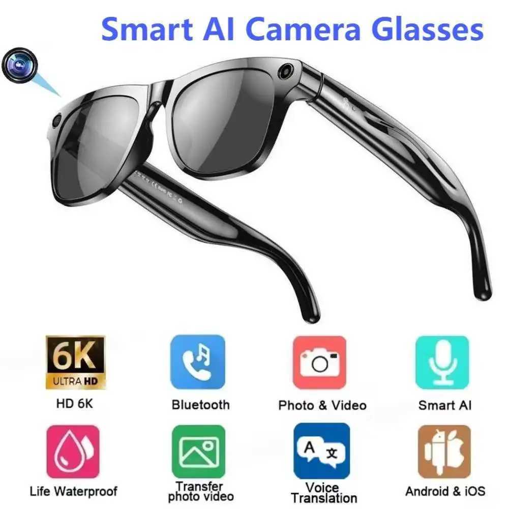 XK OEN Pro Smart Glasses Voice Assistant Control Chat GPT 100MP HD Camera Glasses 260mAh Rechargeable Bluetooth Call Sunglasses X251011